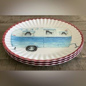 Tommy Bahama 11" Camper Melamine Plates set if 4